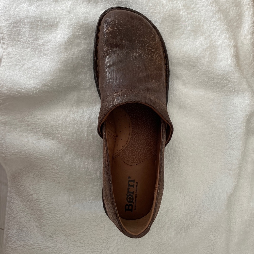 Brand New Børn “Toby” Leather Clogs – Size 6.5 (EU 37) – Brown ✨